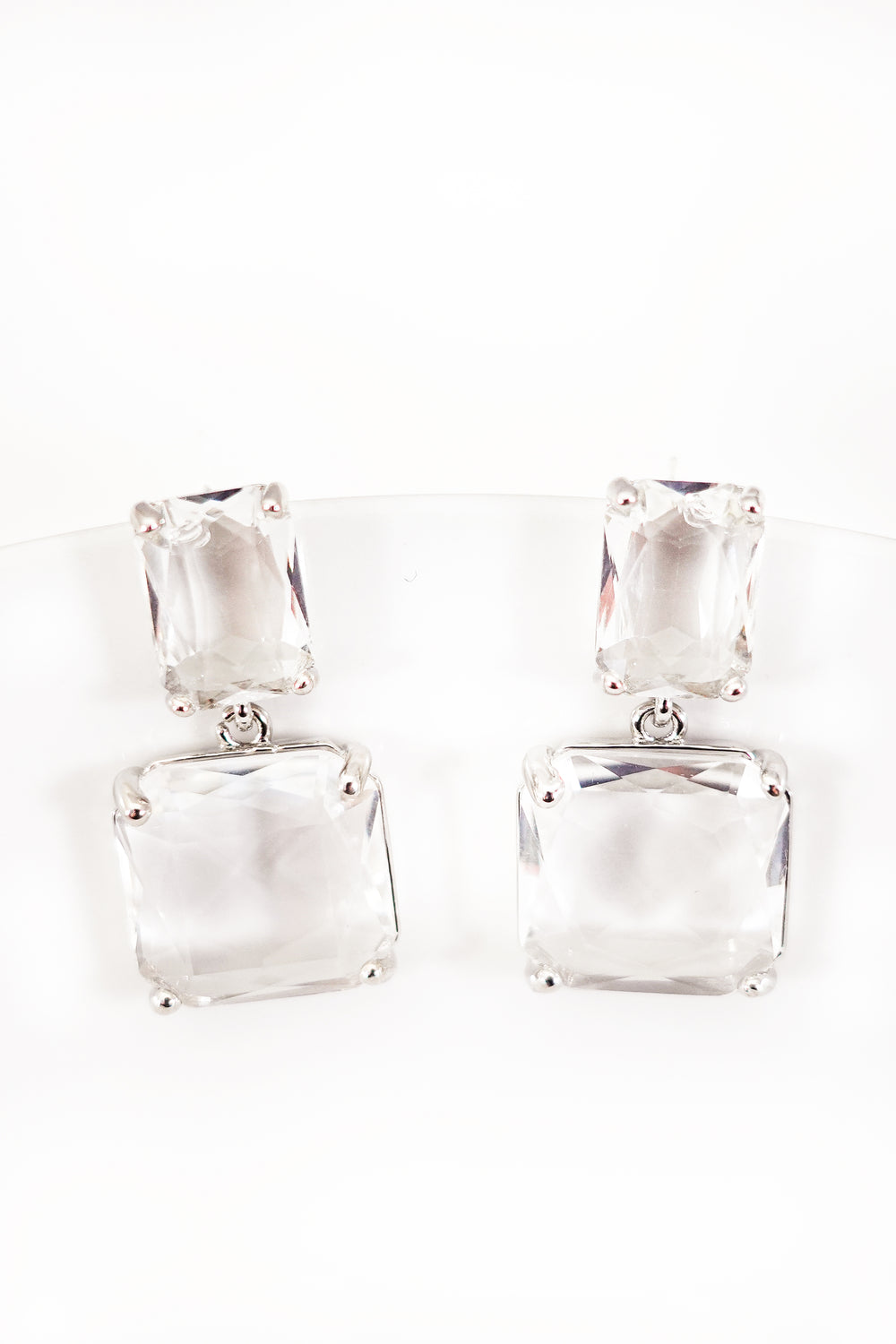 Black Diamond Square Studs in Sterling Silver – IceTrends